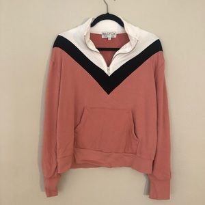 WILDFOX pullover zip up sweatshirt